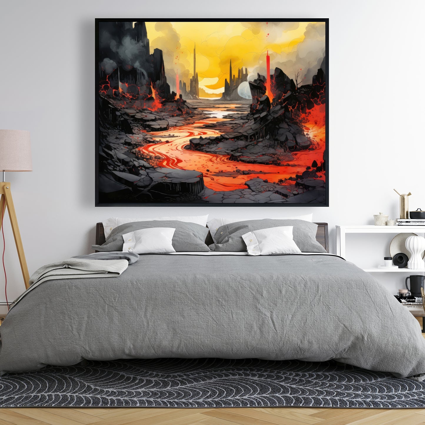 Charred - 36"x36" Framed canvas