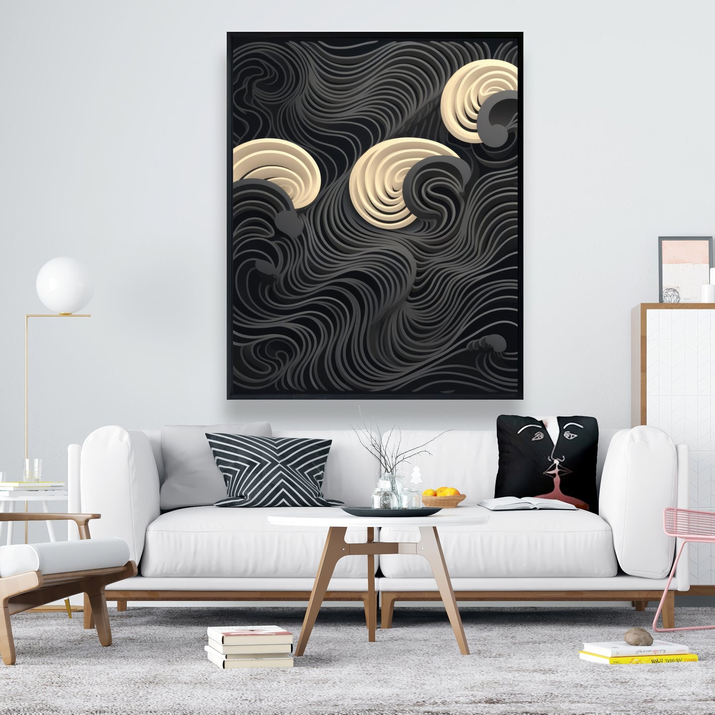Layers - 36"x36" Framed canvas