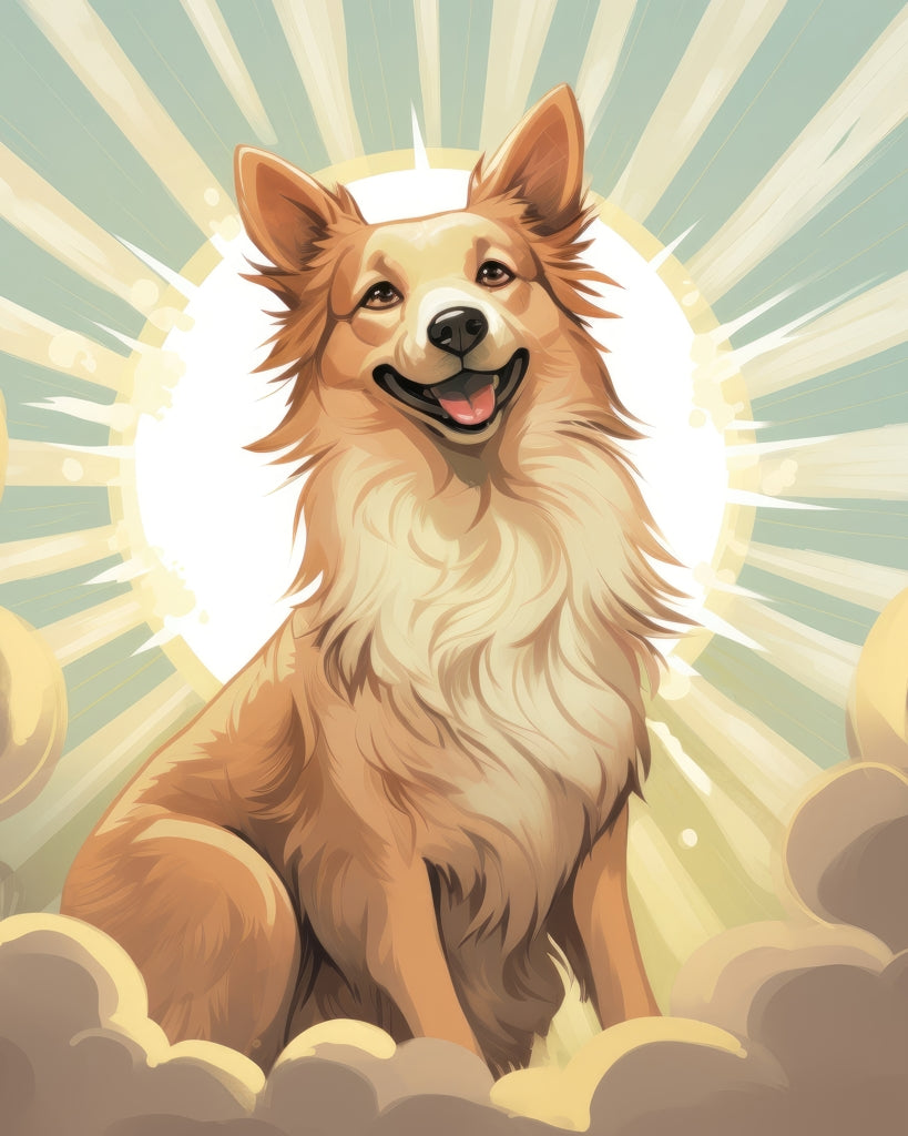Who's a good boy - Framed Canvas - Print on demand