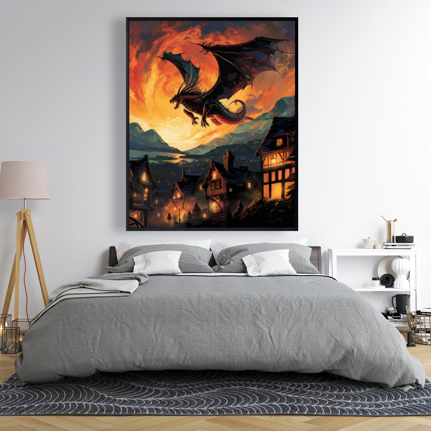 Hope for Mercy - Gray Framed Canvas Home Decor Art