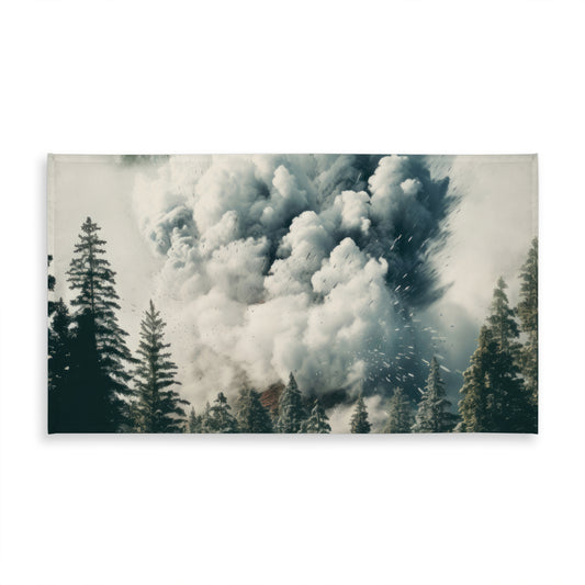 Unwanted Catastrophe Green Indoor Outdoor Tablecloth | Home Decor