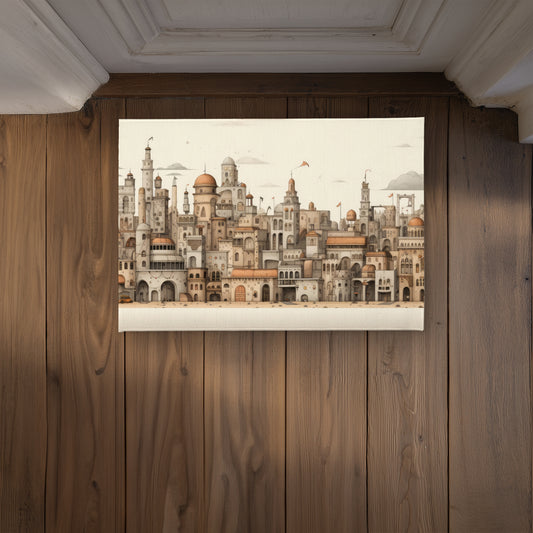 The Old Town Beige Indoor Outdoor Door Mat - Home Decor