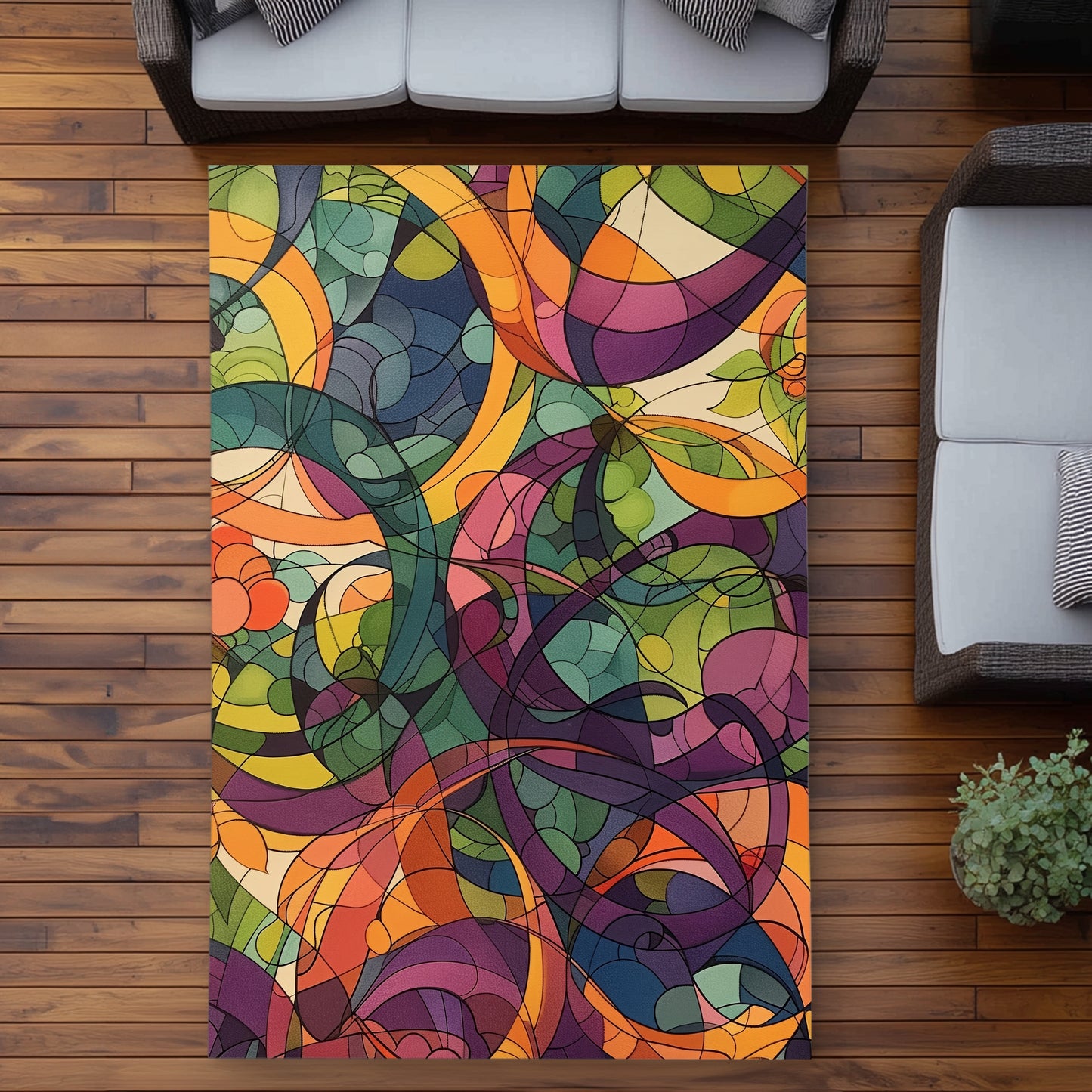 Tapis d'extérieur Converge - Décoration élégante pour terrasses