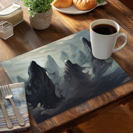 Searching for souls Beige Polyester Placemat | Home Decor