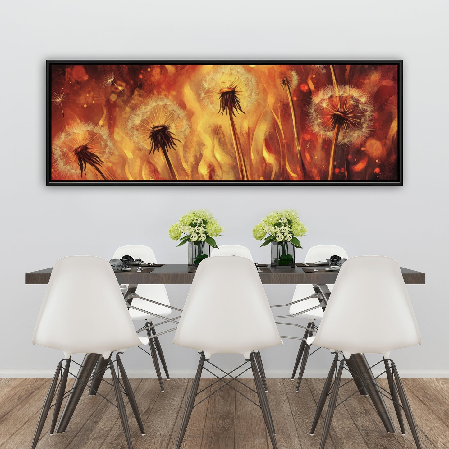 Dandy fire - 48"x60" Framed canvas