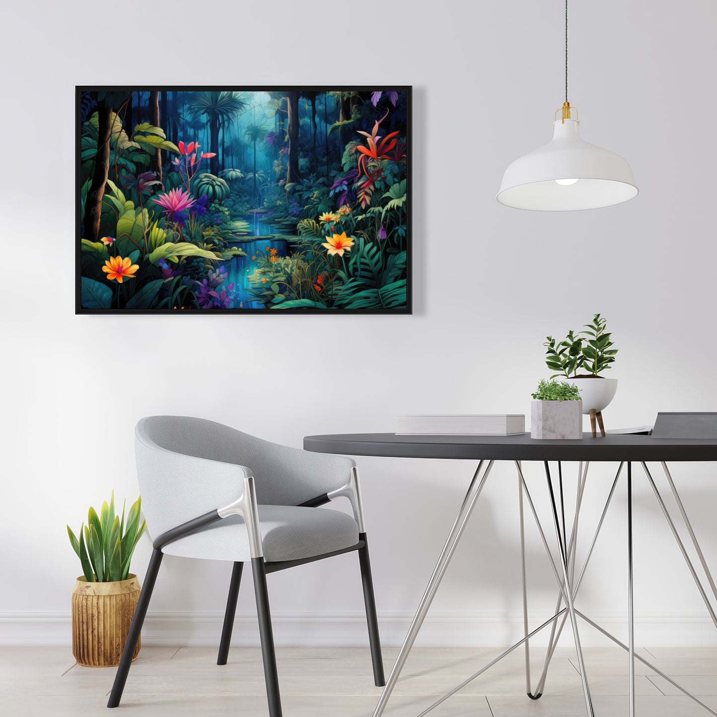 The beauty of nature - Orange Framed Canvas for Home Decor