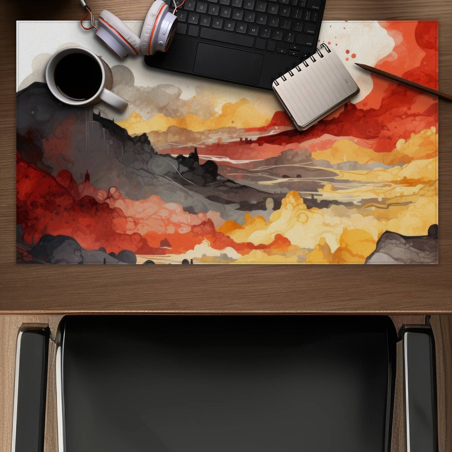Scolding land - Desk Mat
