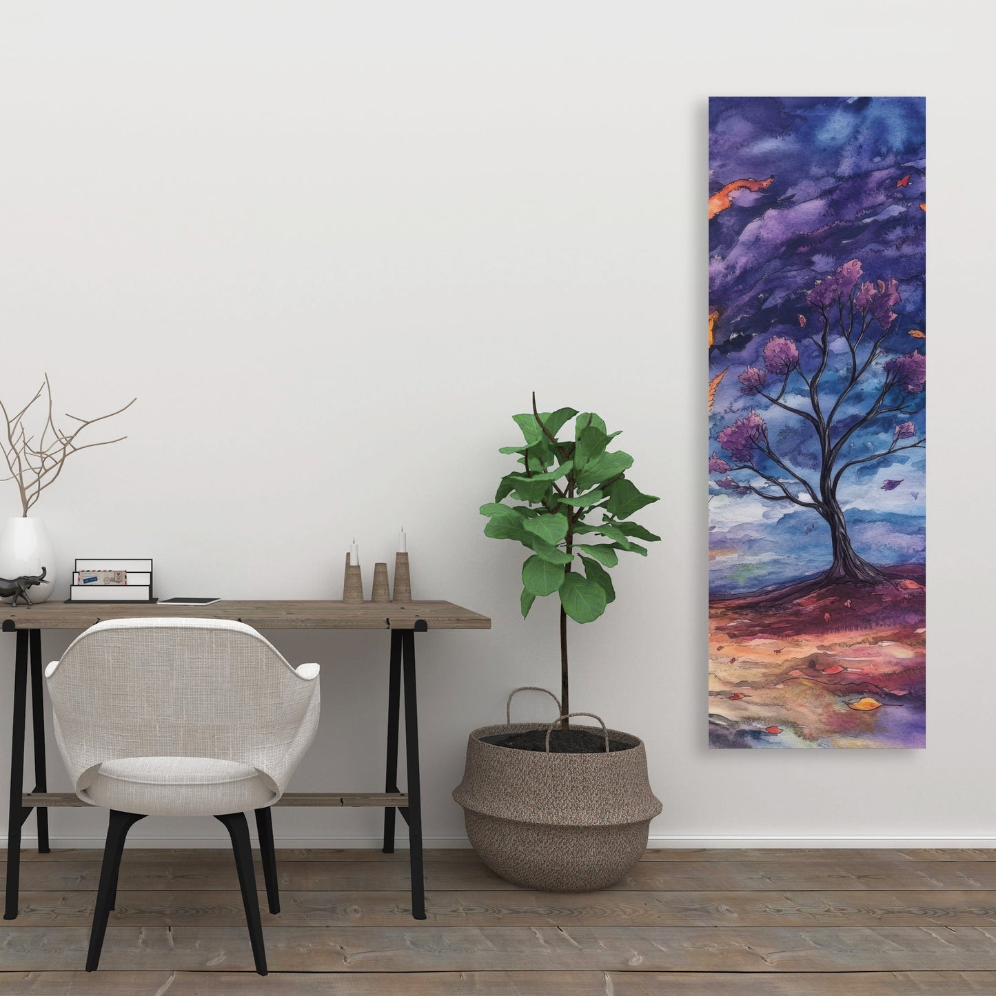 Before the Storm - Blue Canvas Home Decor Art Piece