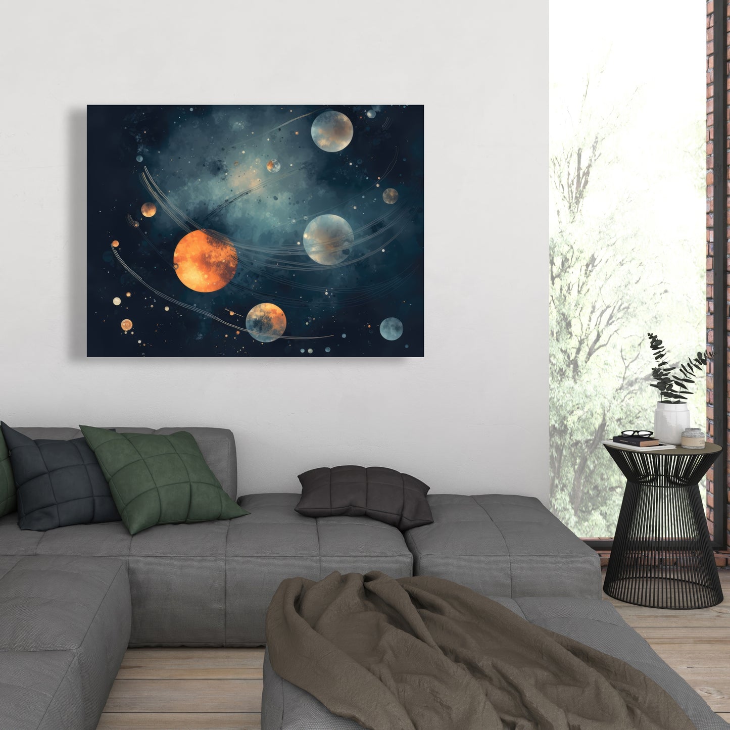 Deep Exploration Blue Canvas | Stunning Home Decor Art