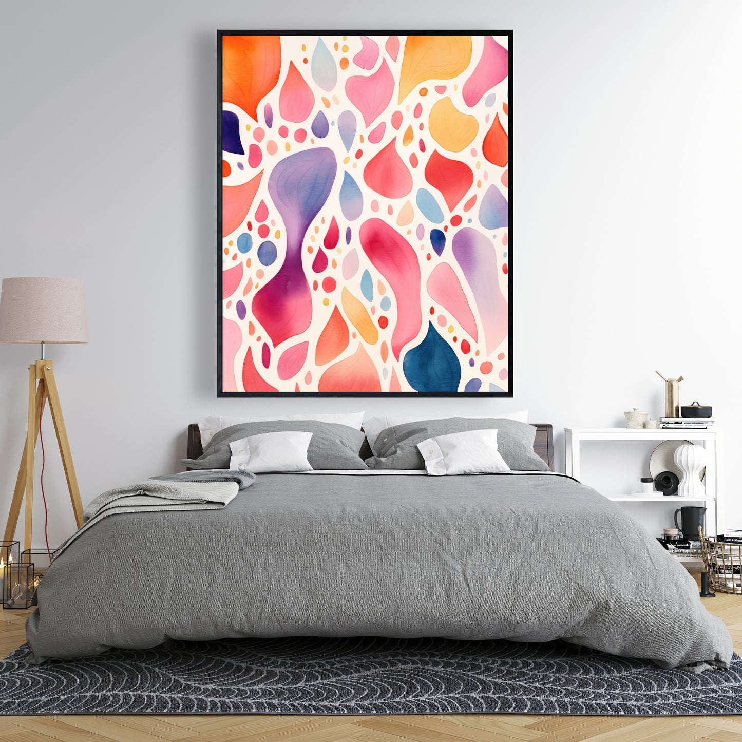 Splotches - 36"x36" Framed canvas