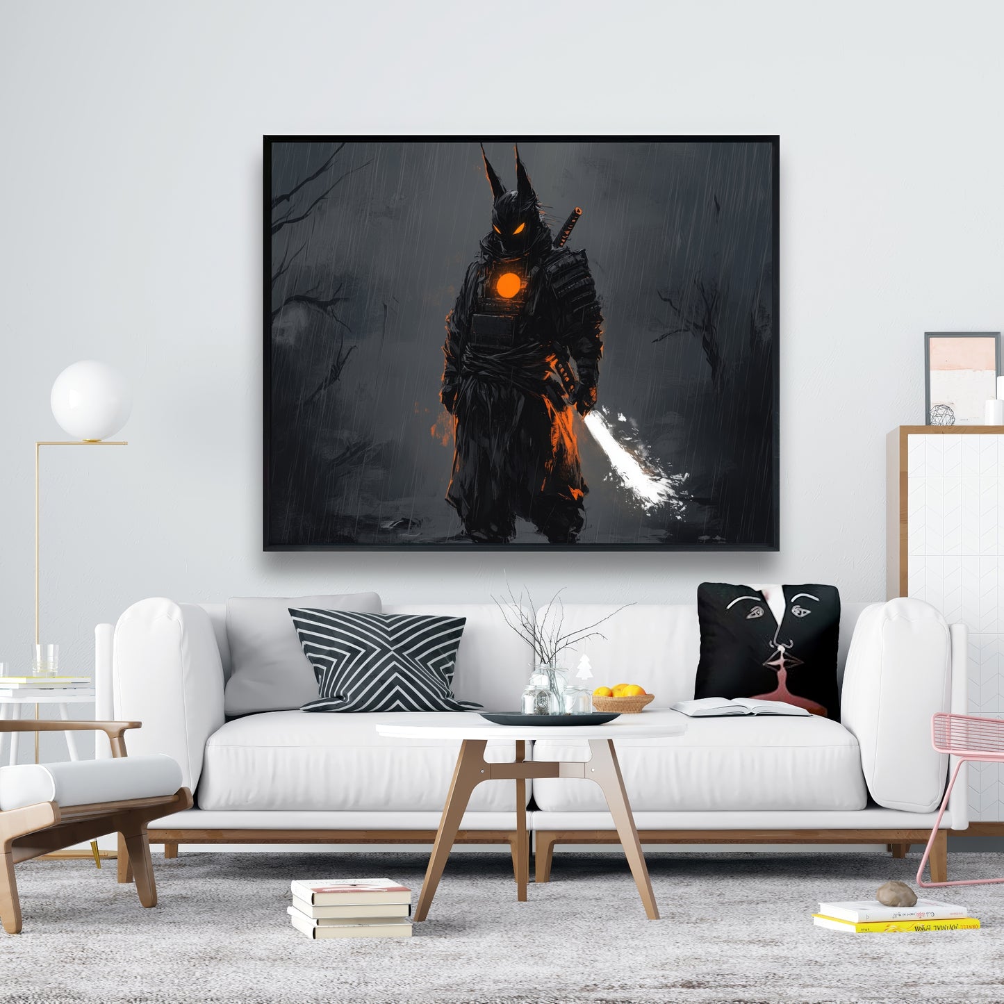 Blazing - 24"x24" Framed canvas