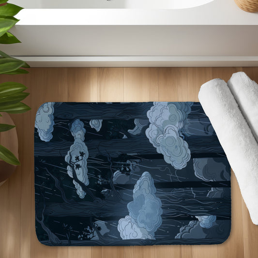 Sneeky clouds - 17"x24" Bath mat