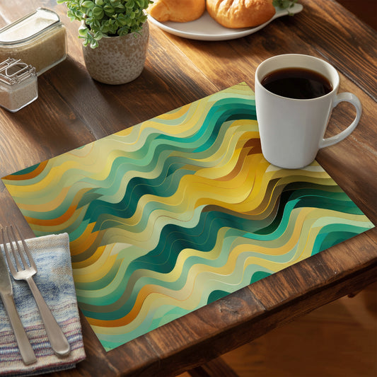 Rich by design - Turquoise Polyester Placemat for Home Decor