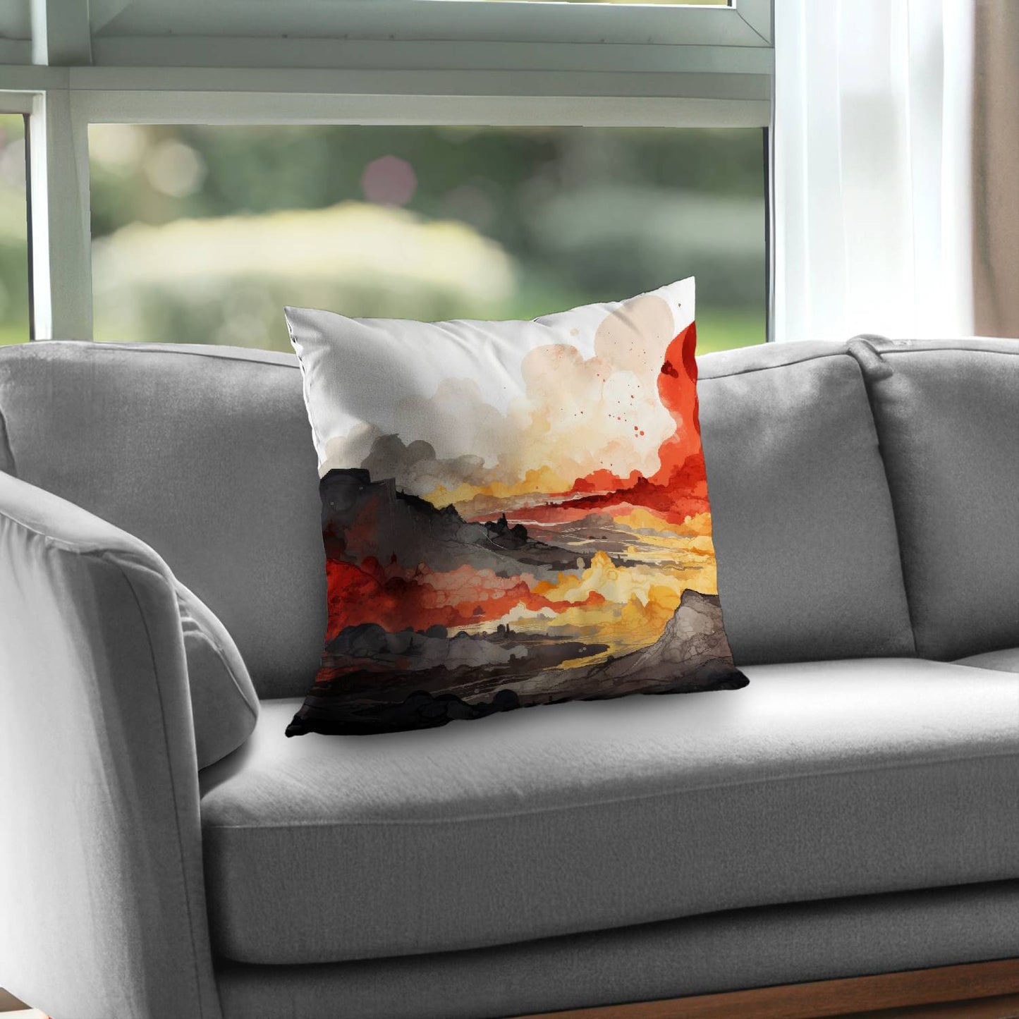 Scolding land - Throw Pillow