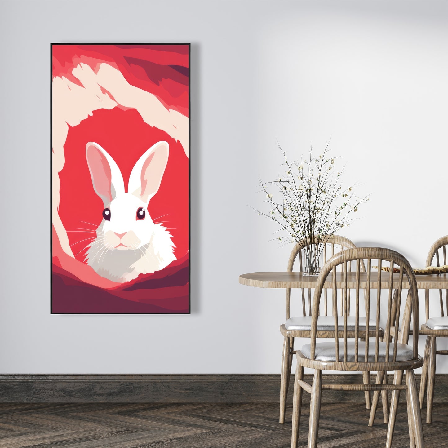 Looking out - 36"x36" Framed canvas