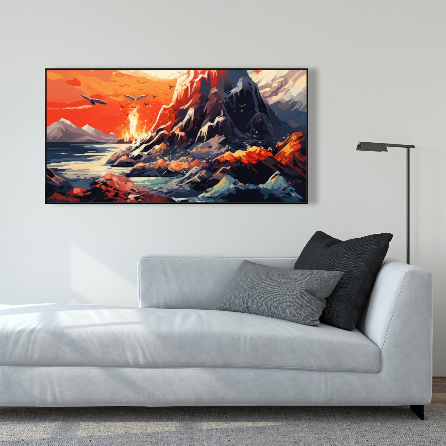Towards danger - 36"x36" Framed canvas