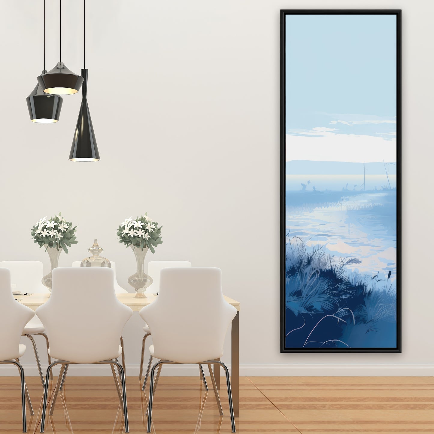 Cold swamp - 36"x36" Framed canvas