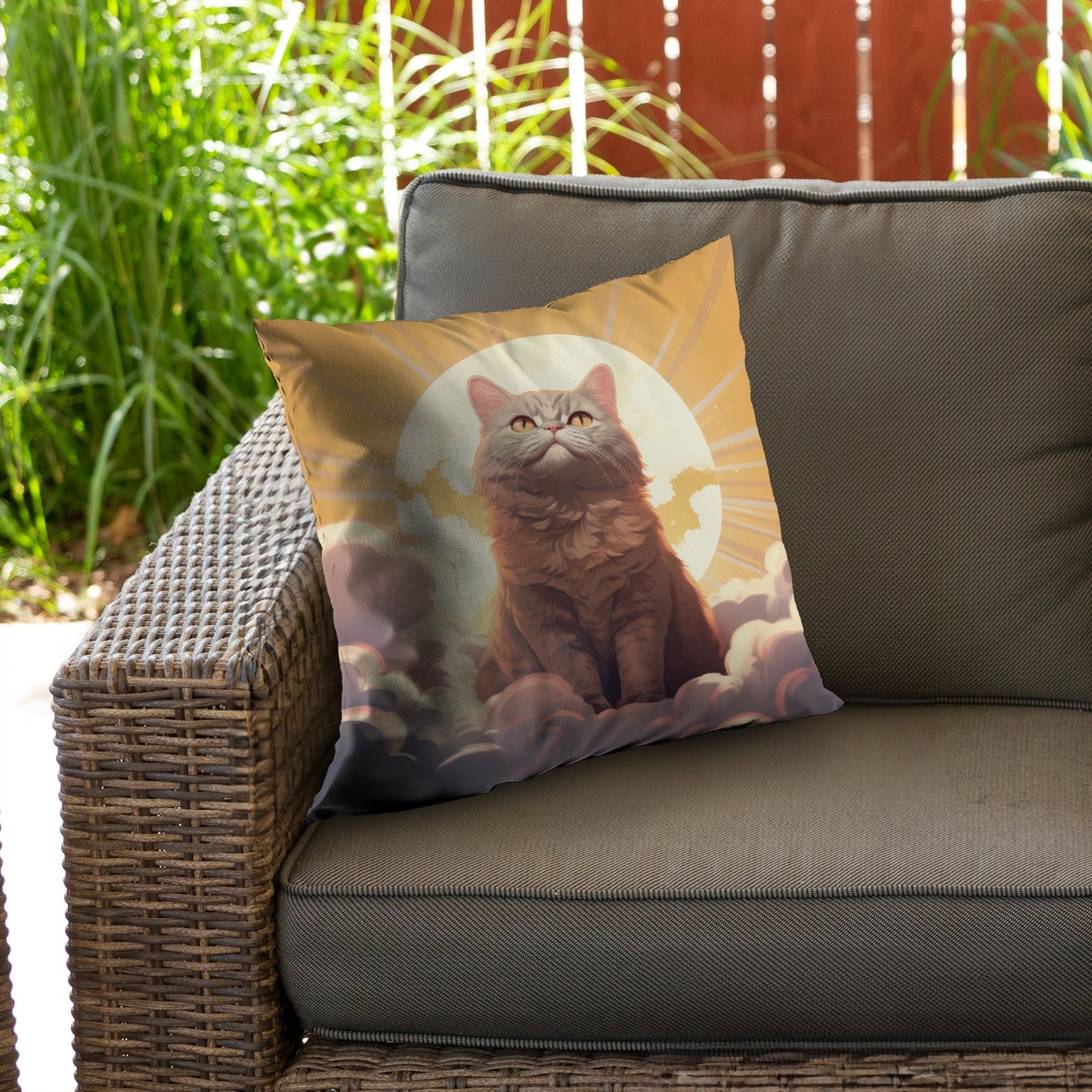 Intangible purr - Throw Pillow