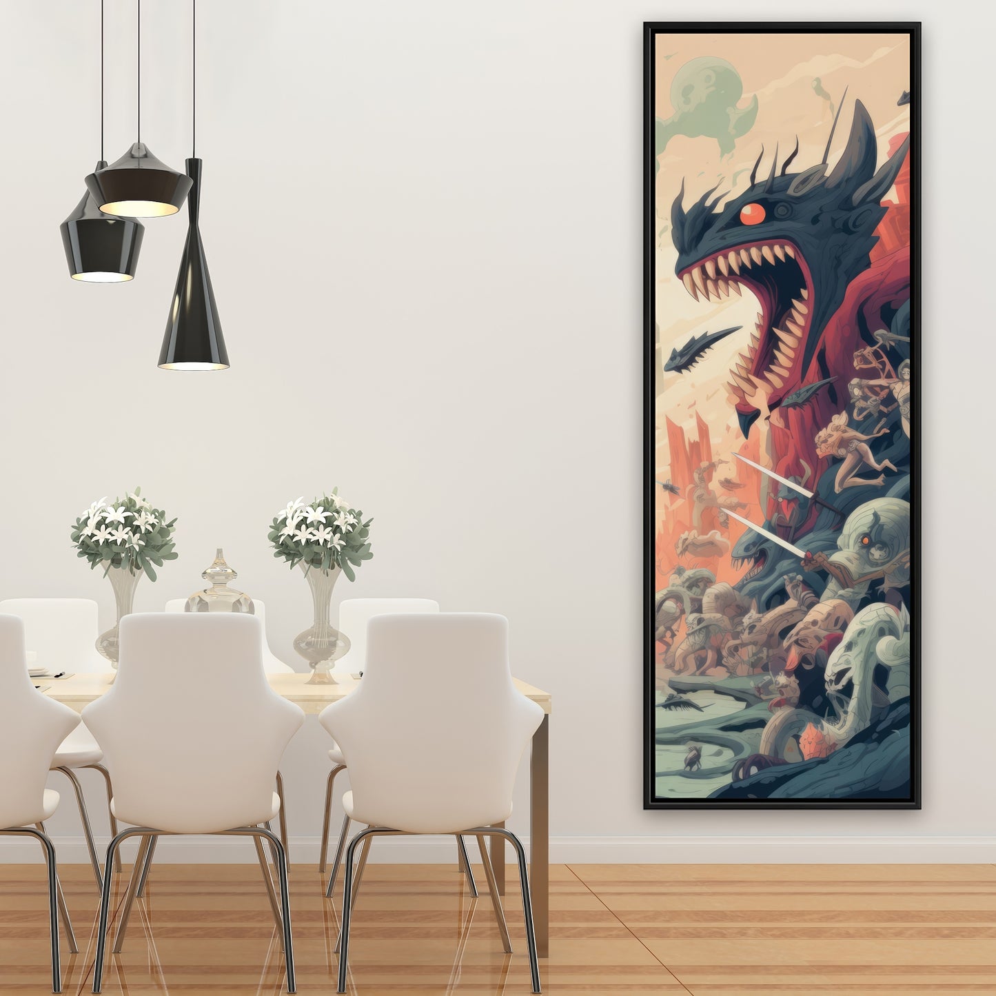 Ultimate fight - Framed Canvas - Print on demand