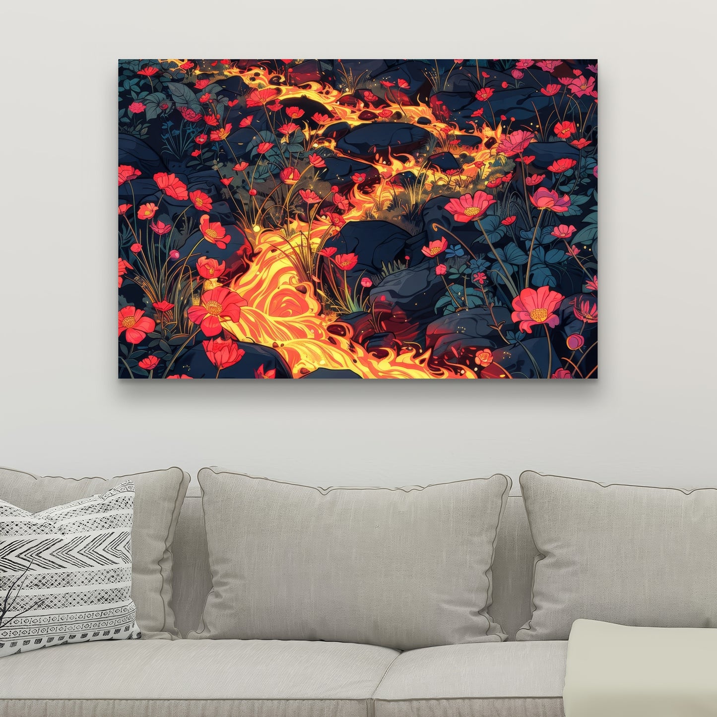 Dodging nature - 32"x32" Canvas