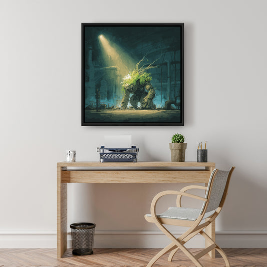 The golem - 24"x24" Framed canvas