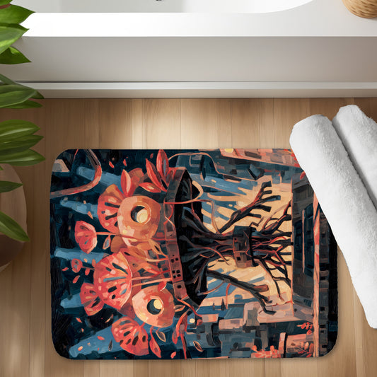 Dystopic nature - 17"x24" Bath mat