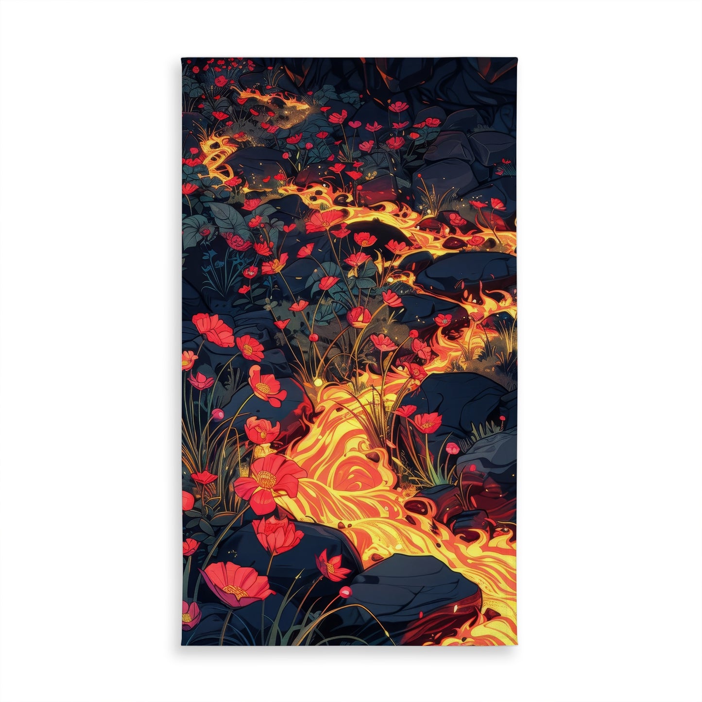 Dodging Nature Black Indoor Outdoor Tablecloth for Home Decor
