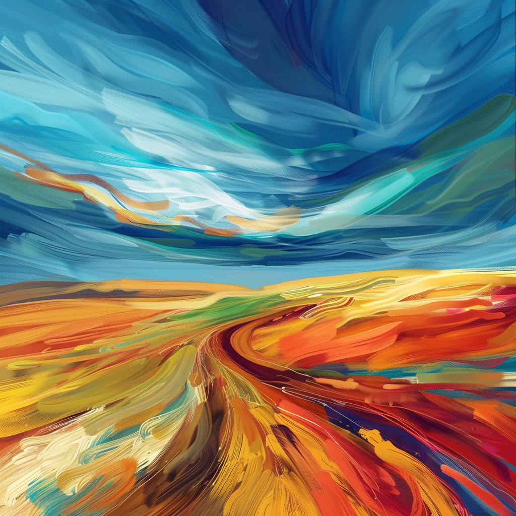 Land flow - Throw Pillow