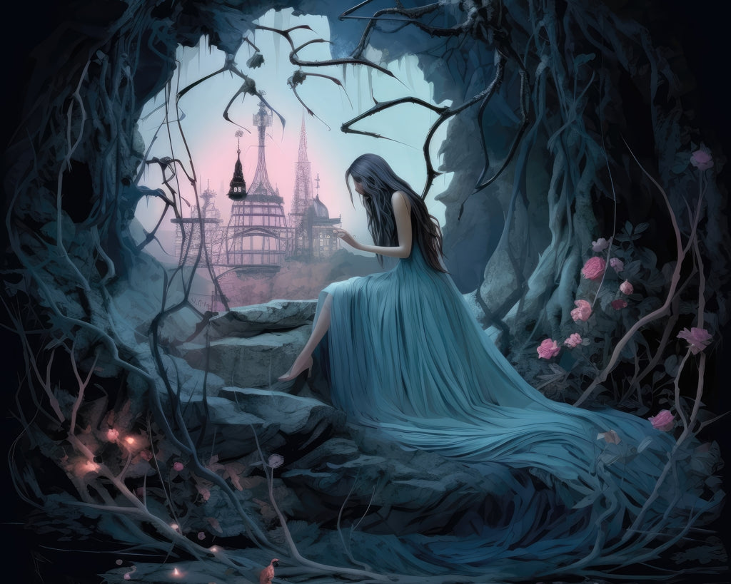 Grotte morose - Set de table en polyester 14"x18"