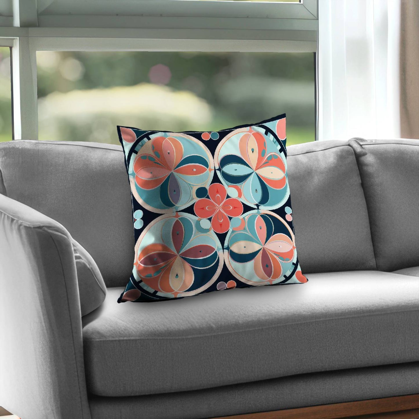 Pastel mandala - Throw Pillow
