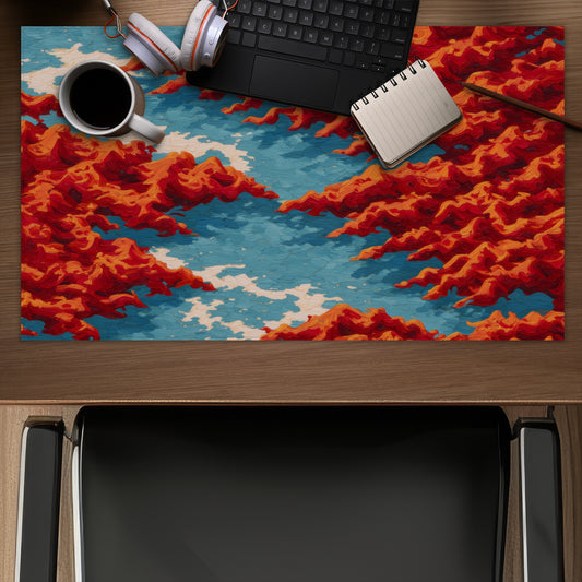 Red mounds - Desk Mat