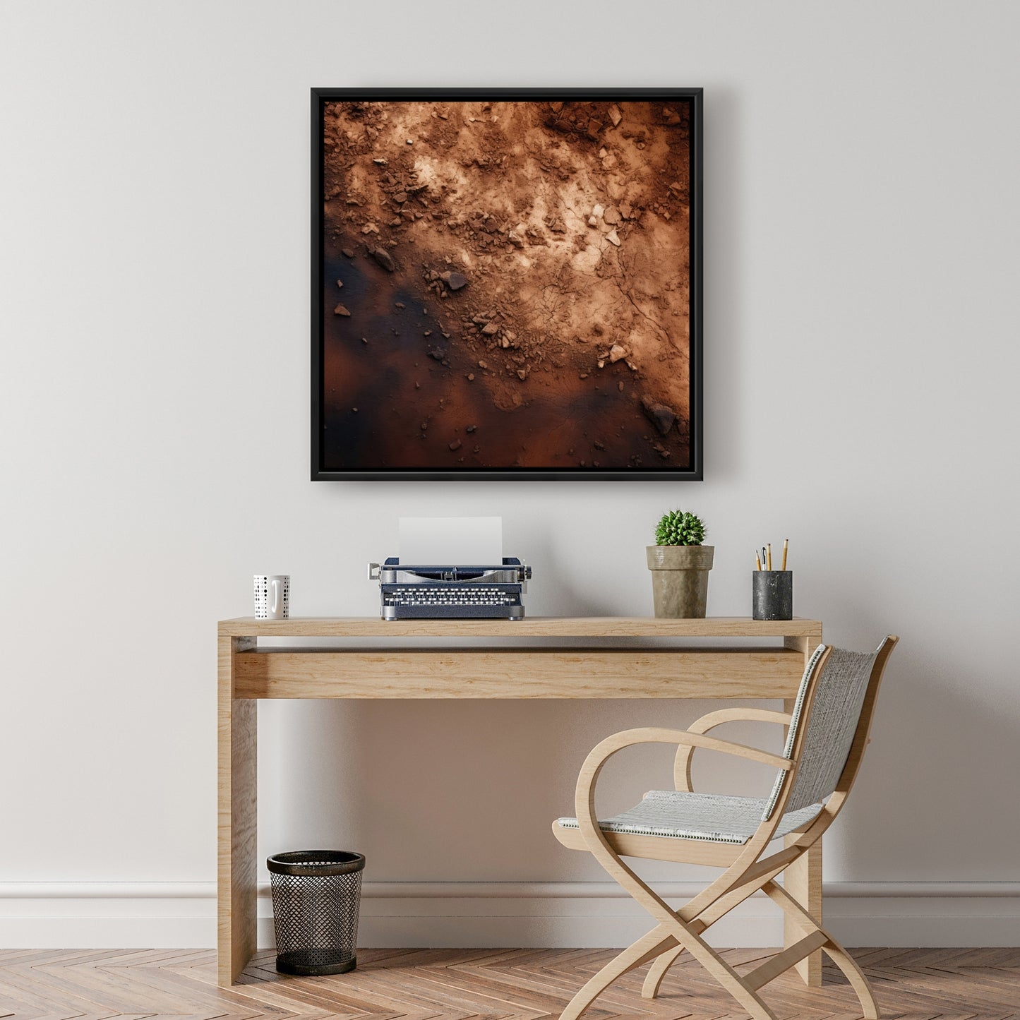 The dark patch - 36"x36" Framed canvas