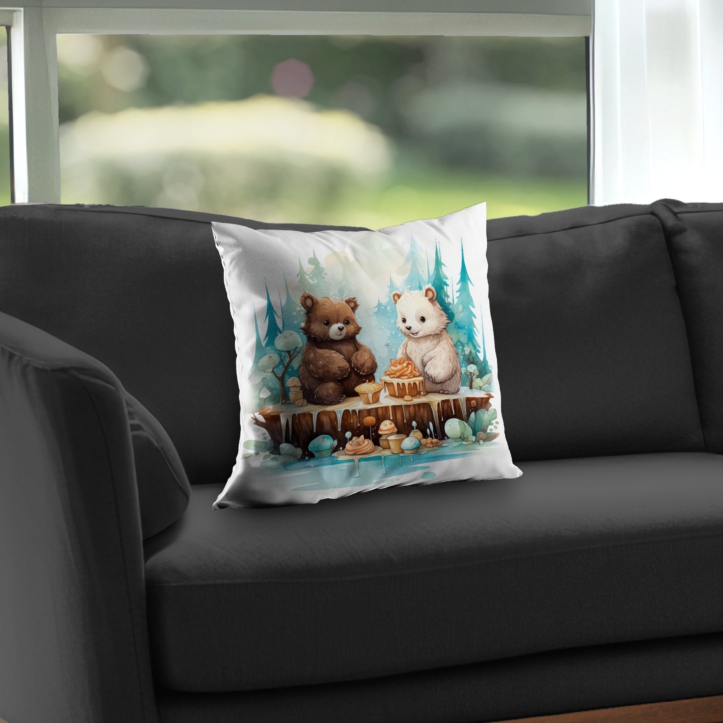 The dessert Turquoise Poly Twill Throw Pillow Insert | Home Decor