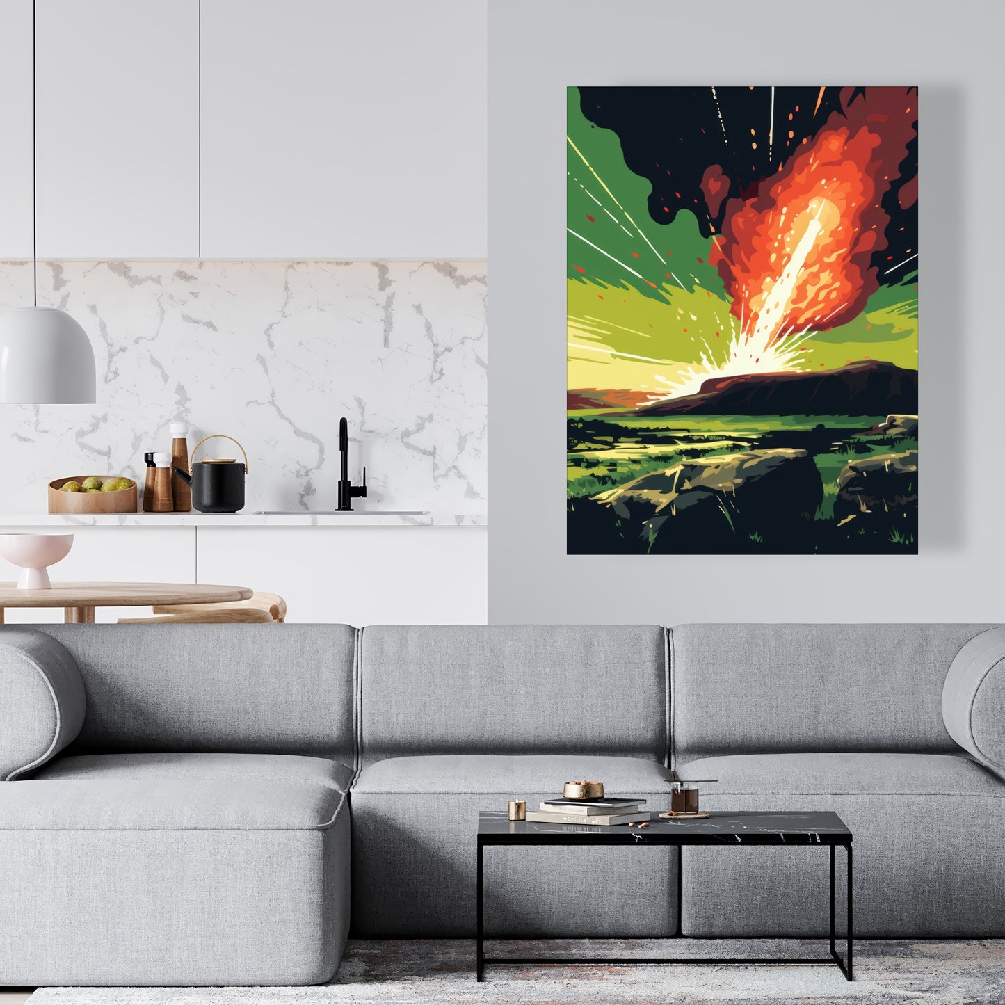 The crash - 32"x32" Canvas
