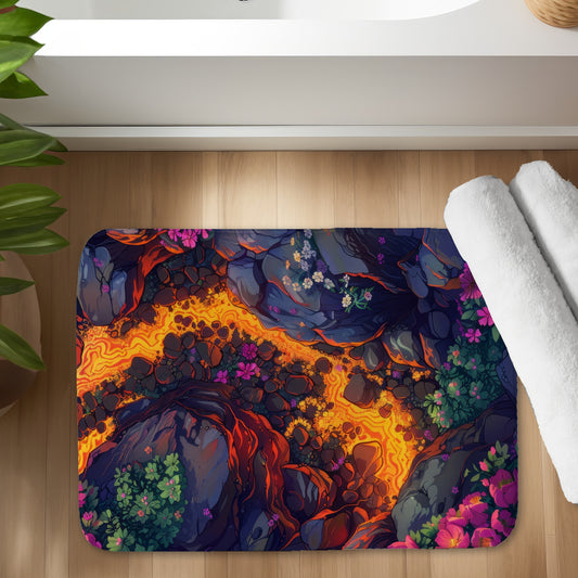 Hot river - 17"x24" Bath mat