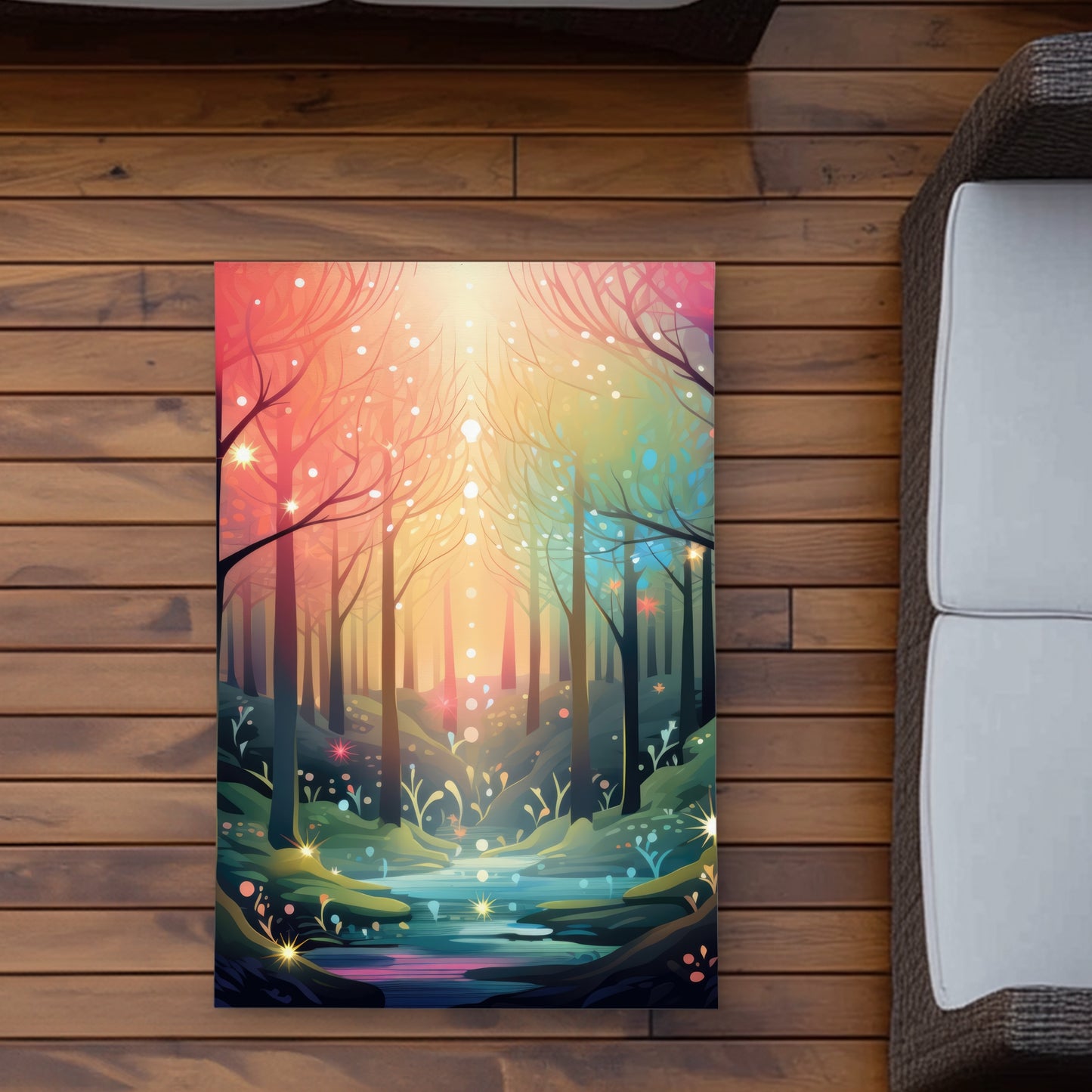 Magical Forest Outdoor Area Rug - Green Home Decor Accent