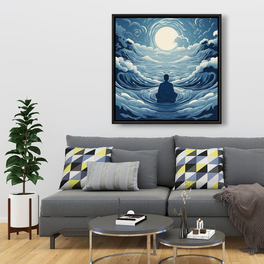 Infinite wisdom - 36"x36" Framed canvas