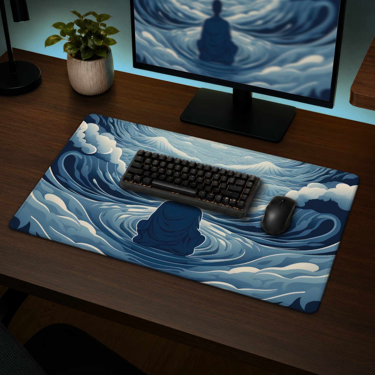 Tapis de bureau Infinite Wisdom – Accessoire de décoration d'intérieur élégant
