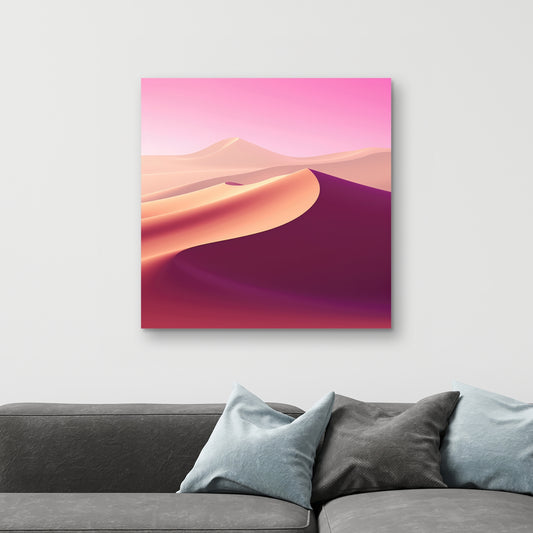 Calm Dunes - White Canvas Art for Elegant Home Decor