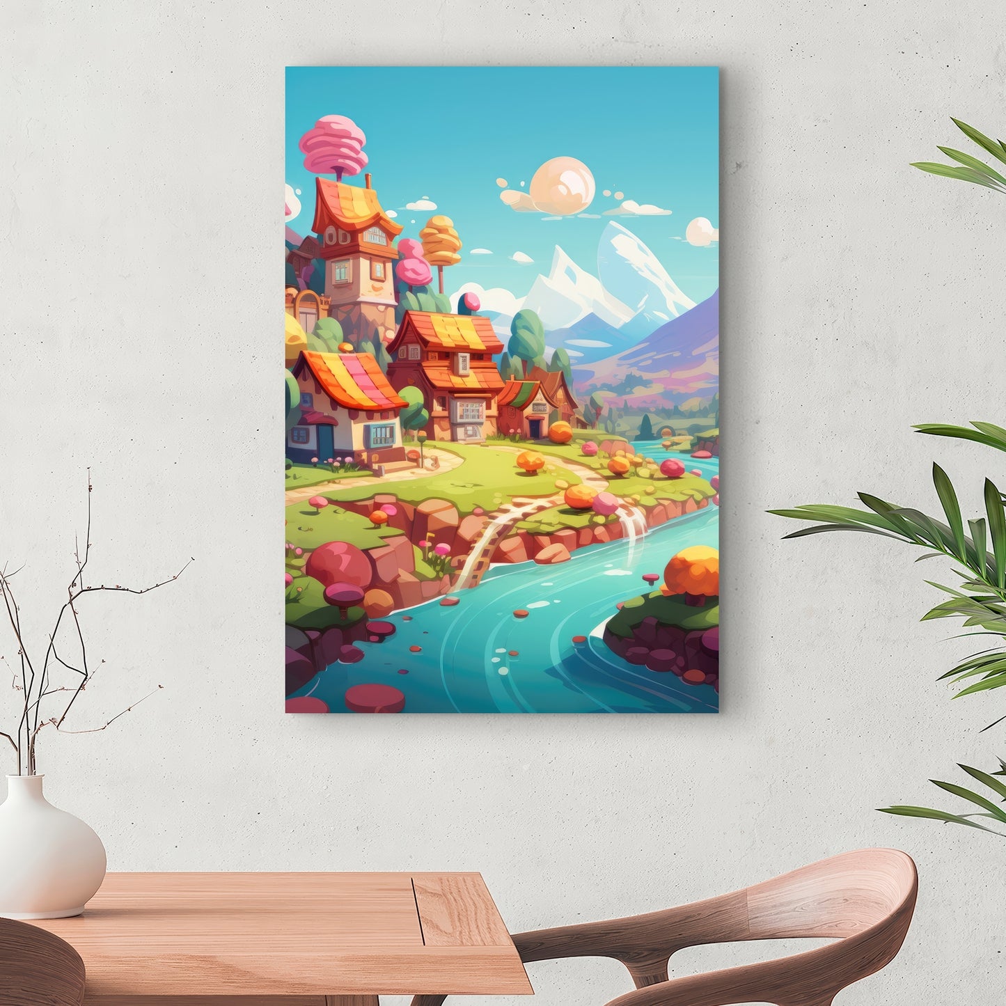 Sweet town - 32"x32" Canvas
