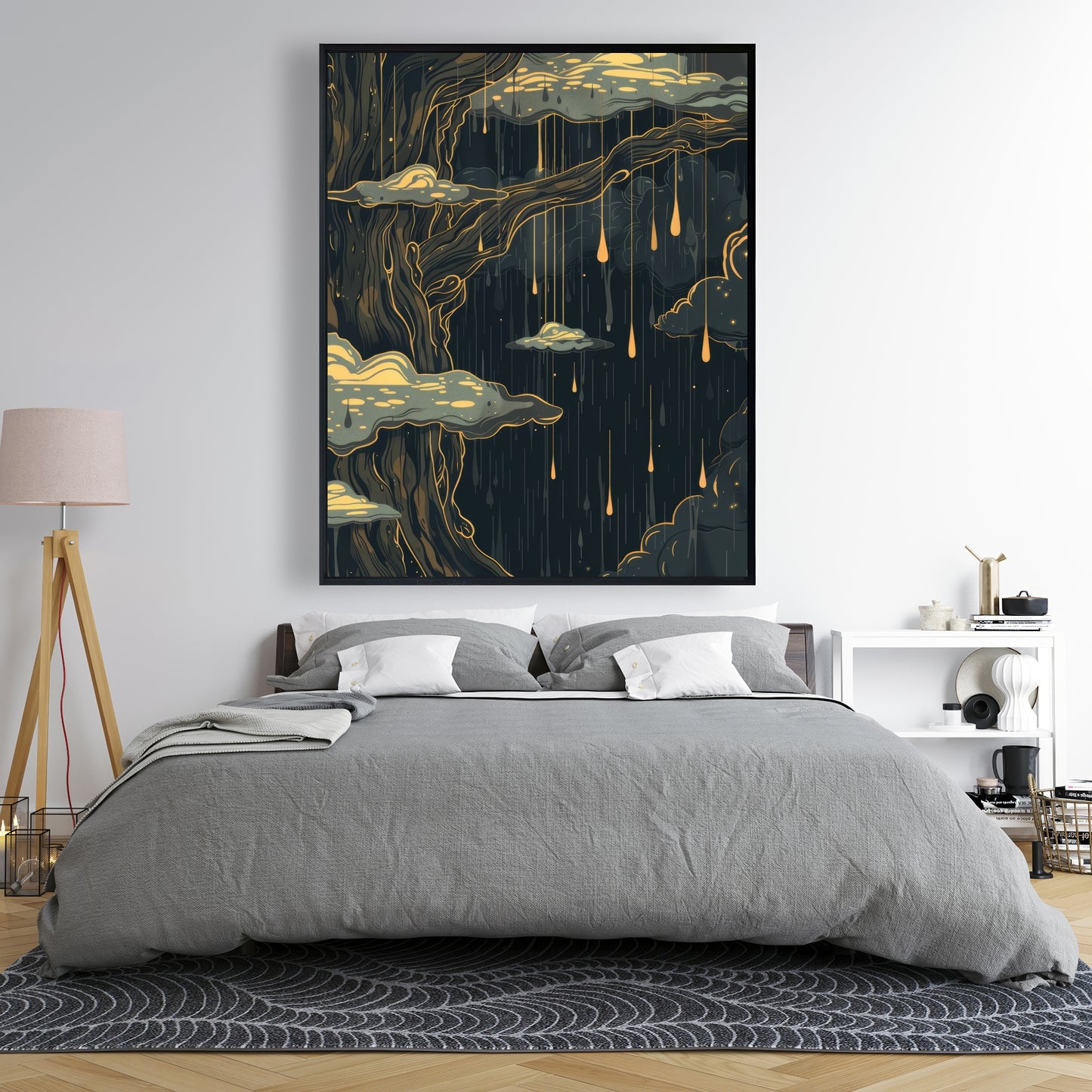 Goopy - 36"x36" Framed canvas