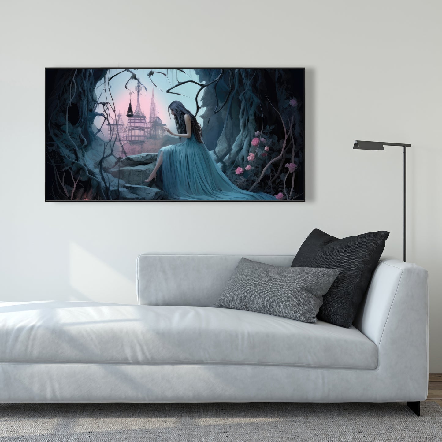 Morose cave - 36"x36" Framed canvas
