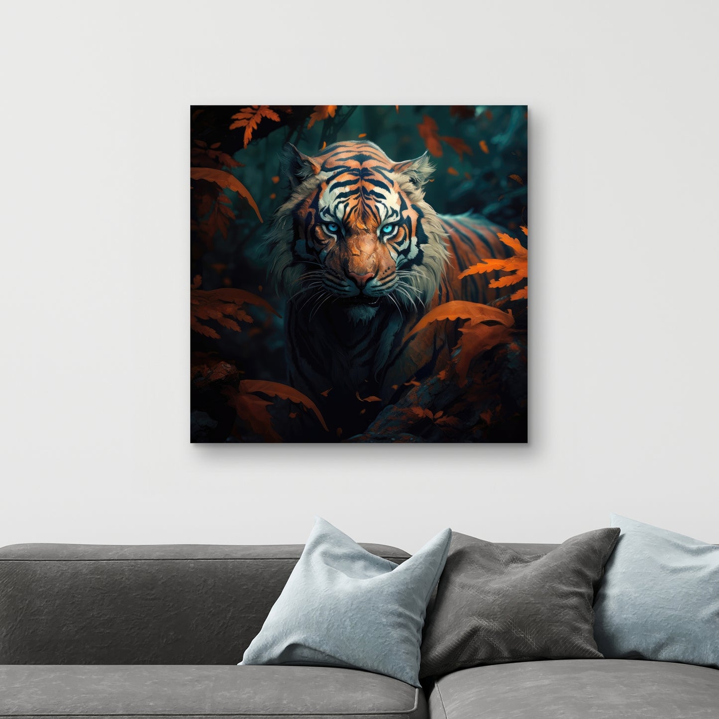 Observed Blue Canvas for Home Decor - Stylish Wall Art