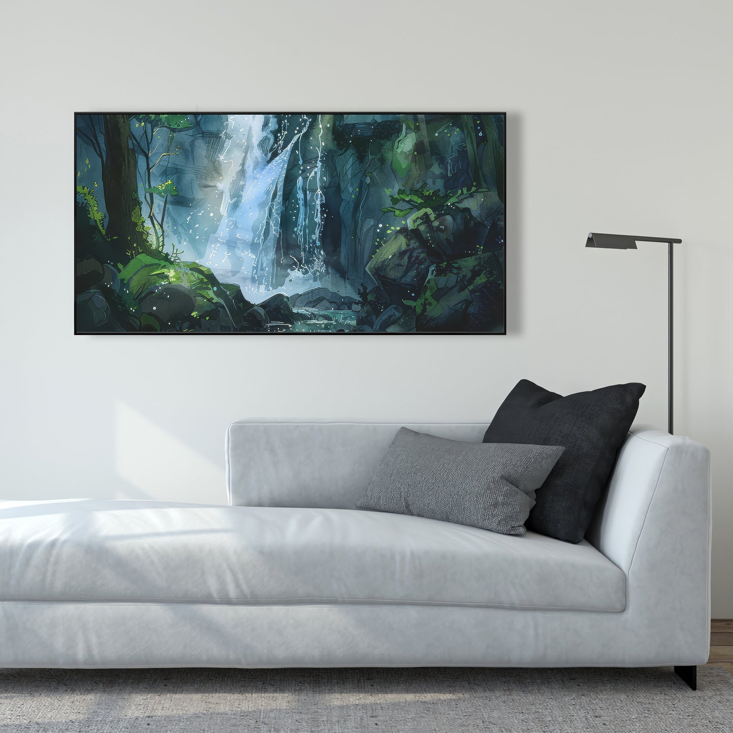 Sleeping fall - 36"x36" Framed canvas