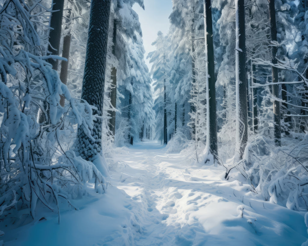 Cold Forest Blue Polyester Placemat for Home Decor - Stylish