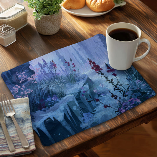 Valley of ice - 14"x18" Braided Polyester Placemat