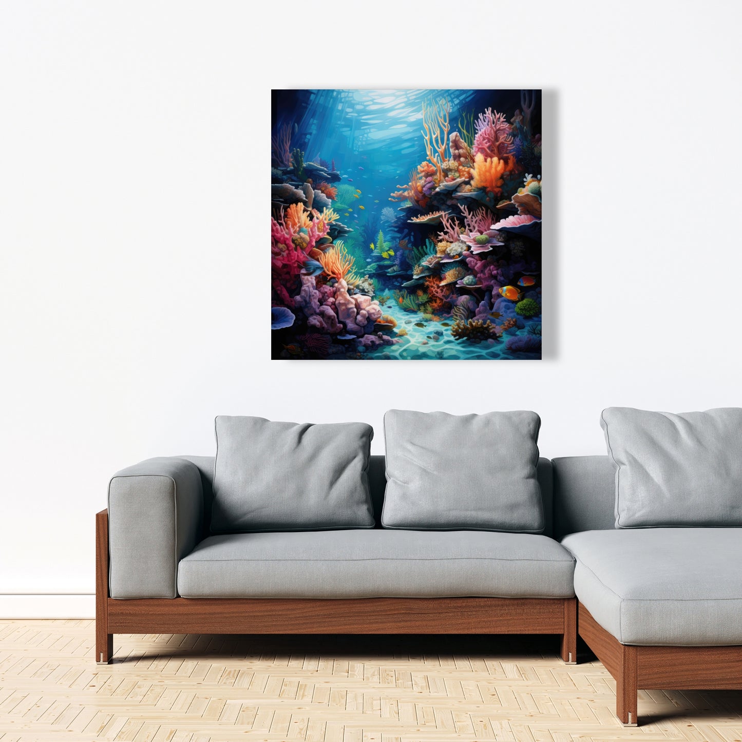 Coral - 32"x32" Canvas