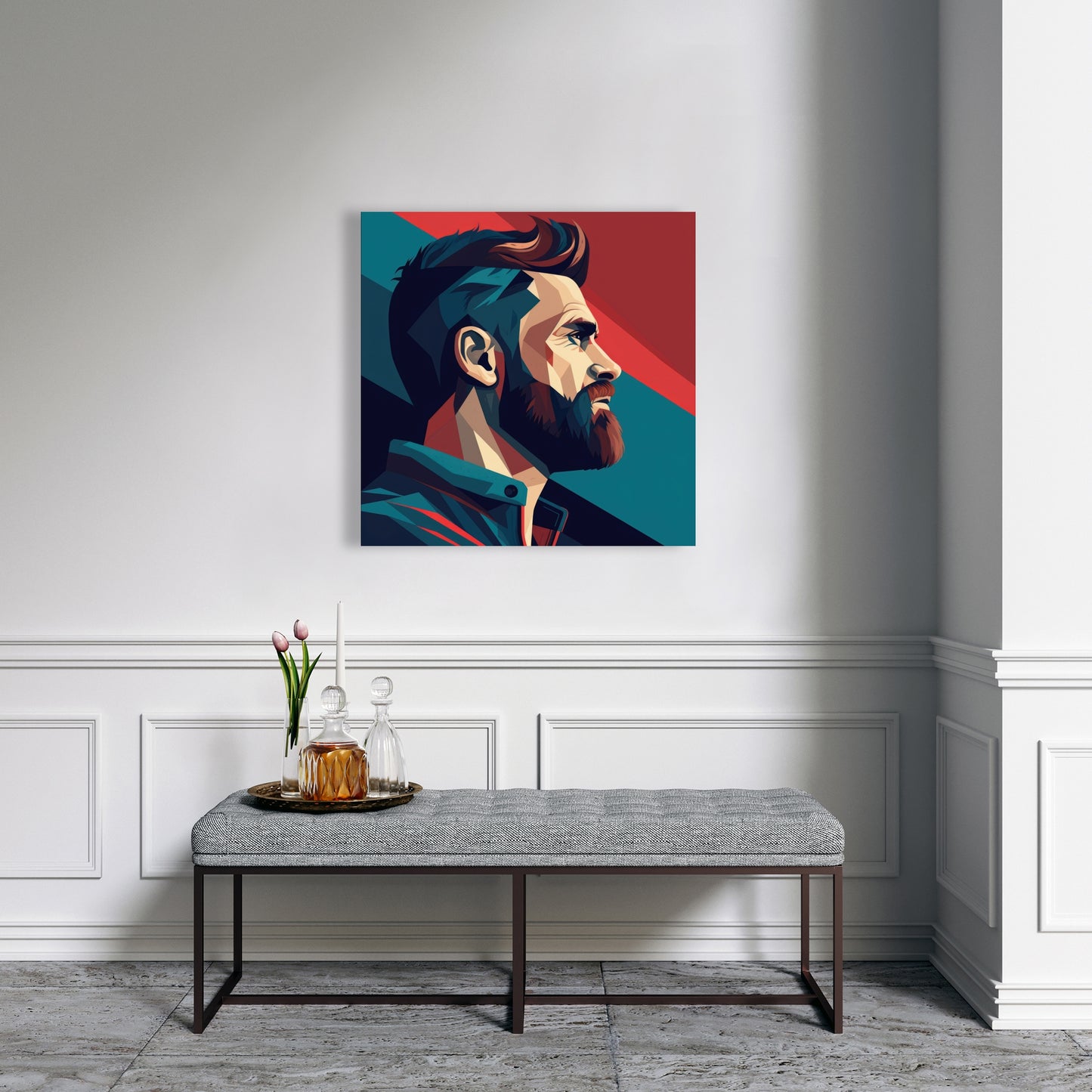 Courageous - Red Canvas Art for Stylish Home Decor