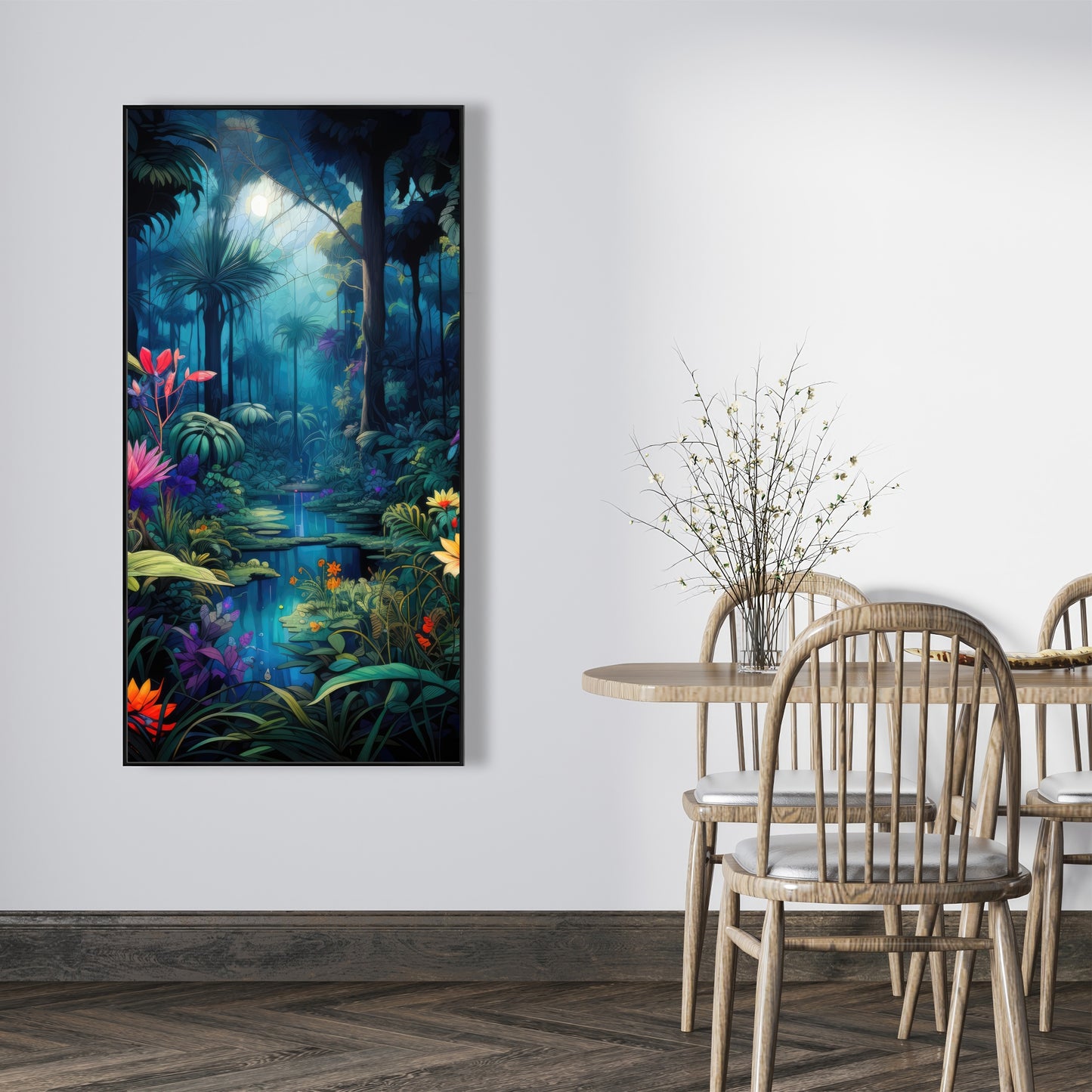 The beauty of nature - Orange Framed Canvas for Home Decor