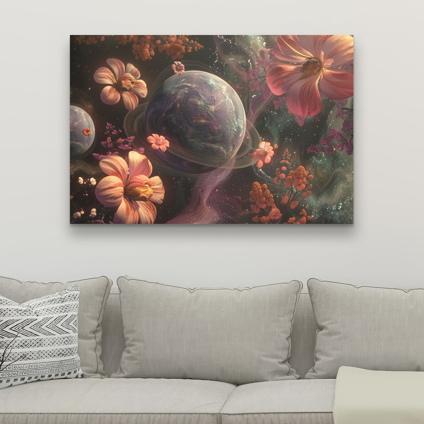 Flower space - 32"x32" Canvas